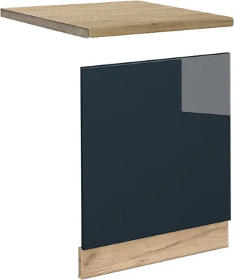 Produktbild von Frontblende Vicco Fame-Line Dunkelblau Hochglanz 60 cm , AP Eiche, Model 49695