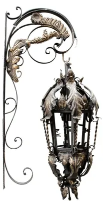 Obrázek produktu pro Casa Padrino Barokní nástěnná lampa černá 36 x 60 x v. 115 cm - Lampy a lustry v barokním stylu