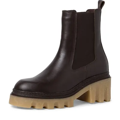 Immagine prodotto di Tamaris stivaletto donna Chelsea Boot in pelle suola a profilo forte 1-25808-41, misura:41 EU, colore:Marrone
