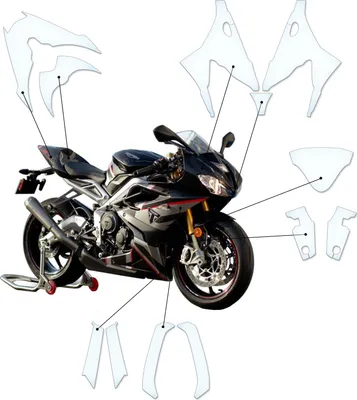 Produktbild von Lackschutzfolie Steinschlagschutz passend für Triumph Daytona 765 Moto2