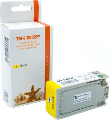Produktbild von yellow Tinte/Tintenpatrone 4.2-C33S020604 kompatibel mit Epson C33S020604 [ SJIC22P/Y ]