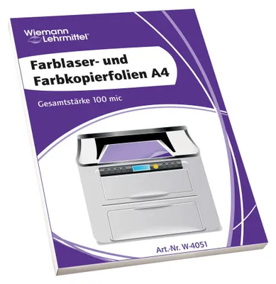 Produktbild von Präsentationsfolien für Laserdrucker DIN A4, 100 Stück