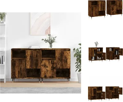 Produktbild von vidaXL Sideboards 2 Stk. Räuchereiche Holzwerkstoff -  Sideboards