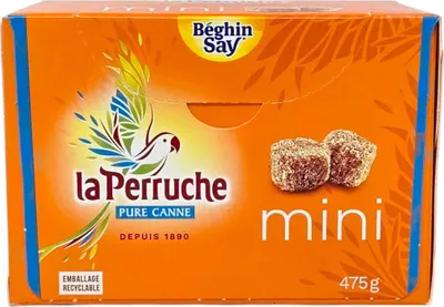 Produktbild von Natürlicher brauner Zuckerwürfel von La Perruche - mini 475 Gramm