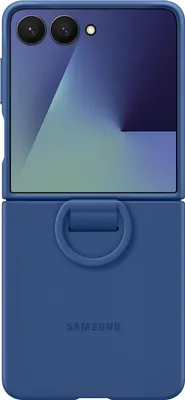 Image de Coque silicone avec anneau G Z Flip 7 Bleu Nuit