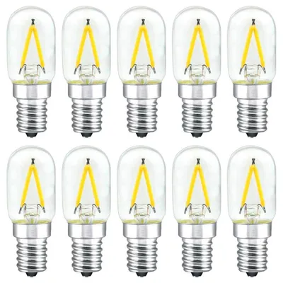 Produktbild von 10 x LED Filament Leuchtmittel Röhre T22x55 1,5W E14 klar 180lm warmweiß 2700K