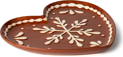 Immagine prodotto di Piatto Excelsa Wonderful Ginger heart in ceramica marrone