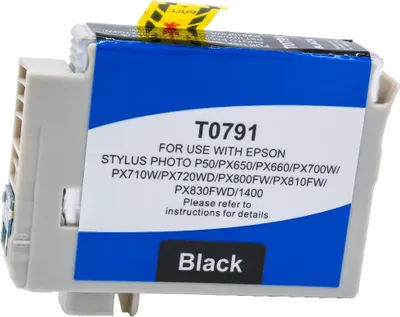 Produktbild von black Tinte 4.2-T07914010 kompatibel mit Epson T07914010 [ T0791 ]
