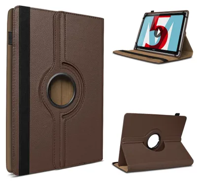 Produktbild von Tablet Hülle für Huawei MatePad SE 2022 Tasche Schutzhülle Case Cover DrehbarFarbe 360 Uni:Braun
