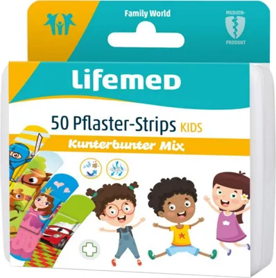 Produktbild von Lifemed Kinder-Pflaster-Strips "Mix" 50er Box