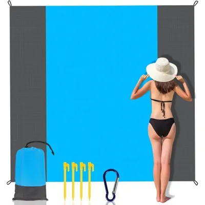 Produktbild von Campingdecke Picknickdecke 210 x 200cm Strandmatte XXL Isoliert Wasserdicht