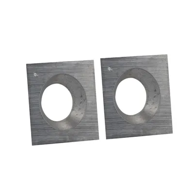 Image de Plaquette carrée 12 | 14 x 14 x 2 mm 30° | 2 pièces | Couteau réversible pour bois dur, bois tendre et plastique | Couteau de rechange pour prétailleuse, fraise à laquer, fraise à rainurer | T10MG