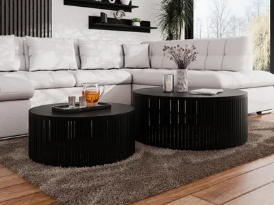 Obrázok produktu pre Set 2x konferenčný stolík TANTOS - čierny