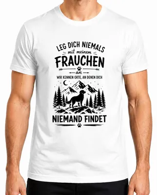 Productafbeelding van "Maak nooit ruzie met mijn vrouw," heren T-shirt, wit, maat 3XL. (Met een sarcastische ondertoon.)