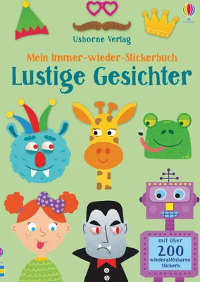 Produktbild von Mein Immer-wieder-Stickerbuch: Lustige Gesichter