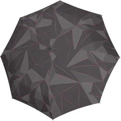 Produktbild von Knirps Taschenregenschirm Regenschirm T.205 Duomatic Perfection Ecorepel Stone dunkelgrau