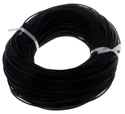 10m Lederband schwarz
