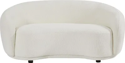 Produktbild von Sofa 2-Sitzer aus Bouclé-Stoff – Elfenbeinweiß – BOVANA von Pascal Morabito