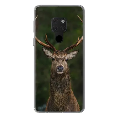 Produktbild von MuchoWow® Handyhülle Schutzhülle Hülle für Huawei P40 Lite Hirsch - Geweih - Natur Silikon Softcase Handy Hülle - Handy