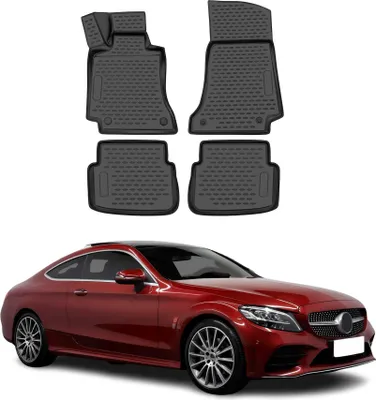 Immagine prodotto di 2017-2025 Mercedes Classe C C205 Coupé Tappetini TPE Nero 4 pz