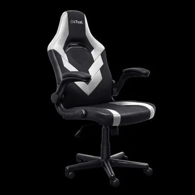 Obrázek produktu pro Trust GXT 703W RIYE, Univerzální herní židle, 140 kg, Černá/bílá, Černá, Černá, Bílá, Textil, Kůže, Polyuretan