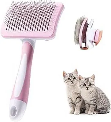 Obrázok produktu pre Hrebeňová kefa pre psov a mačky, masážna kefa, na krátku, strednú a dlhú srsť