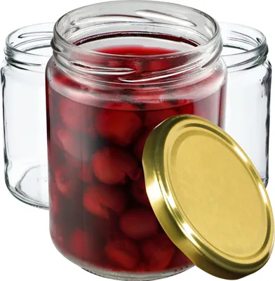Immagine prodotto di Barattoli da conserva KADAX con coperchio "Maki", barattoli per marmellata, barattoli da conserva, 540 ml, oro, 16 pezzi