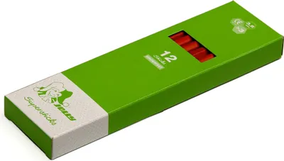 Produktbild von Jolly 3000-0341 Supersticks Buntstifte Kinderfest, zinnoberrot (12er Pack)