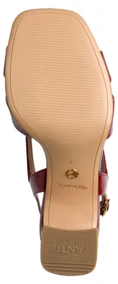 Zdjęcie produktu dla Sandały damskie Tamaris z paskiem typu slingback i kwadratowym czubkiem, model 1-28339-46, rozmiar: 37 EU, kolor: czerwony