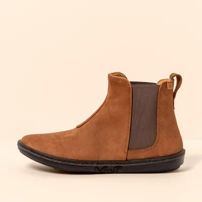 Image de El Naturalista Bottines pour Femme N5310 PLEASANT WOOD-BLACK/ CORAL Couleur Marron
