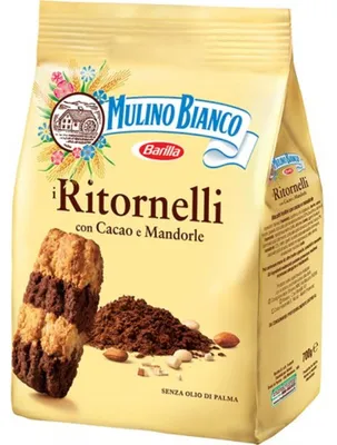 Zdjęcie produktu dla Ciastka Ritornelli kakao i migdały 700 g