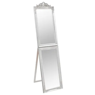 Image de vidaXL Miroir sur pied argenté 45x180 cm
