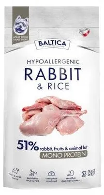 Produktbild von BALTICA Nutraceutic Hypoallergenic S Rabbit with rice - trockenfutter für Hunde - 3kg