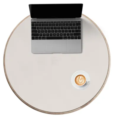Runde Kork-Tischmatte 60 cm, creme, Platzset