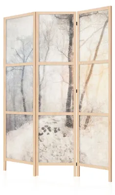 Immagine prodotto di LUMASOUL Paravento Monofacciale, Paravento divisorio per interni, Motivo Invernale, 135x172 cm
