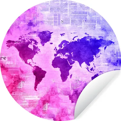 Produktbild von MuchoWow® - Tapetenkreis - Wandbild rund - Schlafzimmerdekoration - Wanddeko - runde Tapete - Kunst für zu Hause