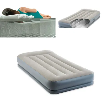 Produktbild von Intex DuraBeam Pillow Rest Mid-Rise, Einzelmatratze, Rechteck, Innen & Außen, Integrierte Luftpumpe