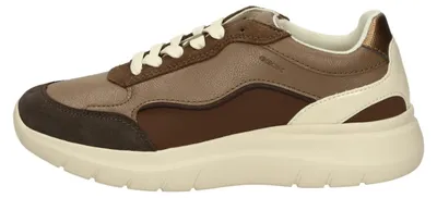Immagine prodotto di Scarpe da ginnastica da donna Geox, color marrone scuro, marca Plummery, taglia 37