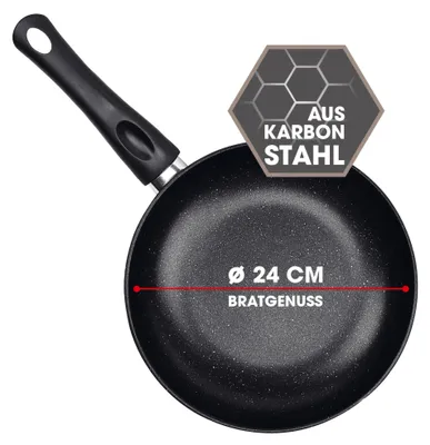 Obrázok produktu pre BRATmaxx Panvica z uhlíkovej ocele Ø 24 cm