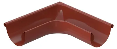 Immagine prodotto di BRYZA Angolo di grondaia zincato esterno Ø 125 mm, rosso mattone RAL 8004