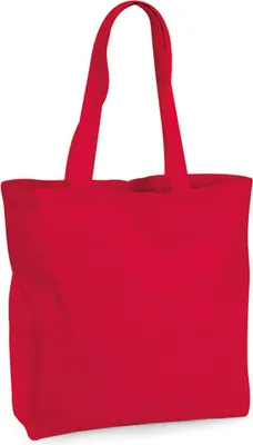 Image de Westford Mill Sac en coton organique Premium Coton Maxi Bag W265 Rouge Classic Red 35 x 39 x 13,5 cm