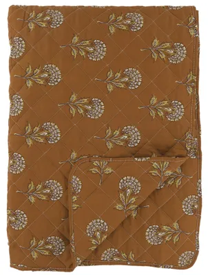 Zdjęcie produktu dla Elegancki koc patchworkowy Chic Antique z motywem kwiatowym