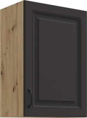 Produktbild von Hängeschrank 50 cm Stilo Grau + Eiche Artisan Küchenzeile Küchenblock Küche