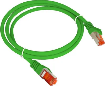 Produktbild von ALANTEC S/FTP Kat.6A Patch-Kabel, 3.0m, LSOH, Grün, 10Gbit/s, Abschirmung gegen Störungen