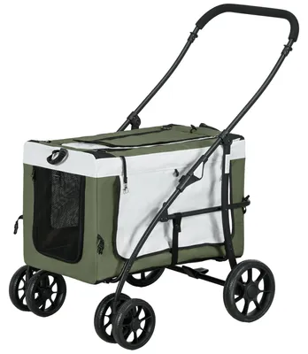 Image de Voitures pour animaux - Voitures pour chiens - Voitures pour animaux de compagnie - Poussette pliable - Poussette pour enfants - Revêtement confortable