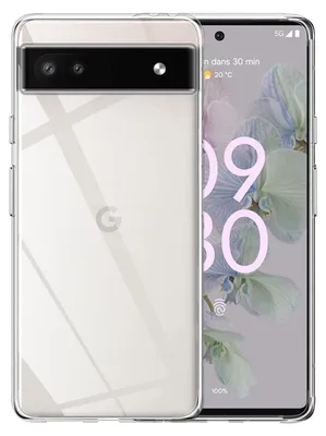 Immagine prodotto di Custodia Google Pixel 6A, sottile custodia protettiva trasparente in TPU morbido per Google Pixel 6A