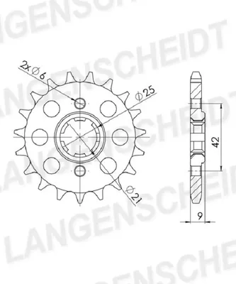 Image de Ritzel Supersprox 428 - 19Z CST-576:19|grobverzahnt 21,0/25,0