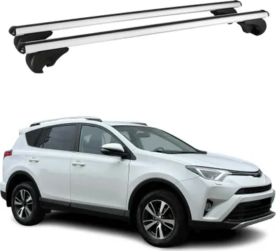 Image de Barres de toit Transversales pour Toyota RAV4 2013-2018 Aluminium Argent