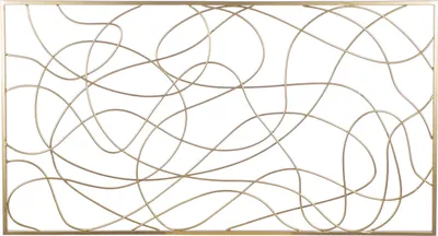 Image de Relief mural Gilde, rectangulaire, "Akkurat", métal, doré, , L. 3 cm, l. 101 cm, H. 59 cm 74231