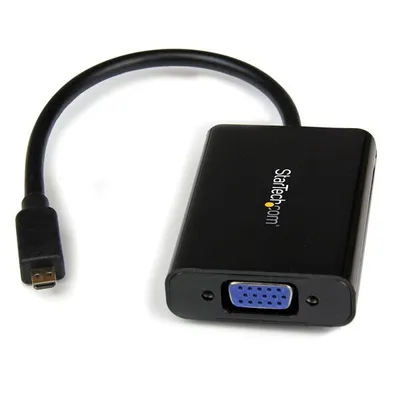 Zdjęcie produktu dla StarTech.com MCHD2VGAA2, 1920 x 1080 px, 1080p, 60 Hz, Czarny, Aktywny konwerter video, 0 - 60 °C